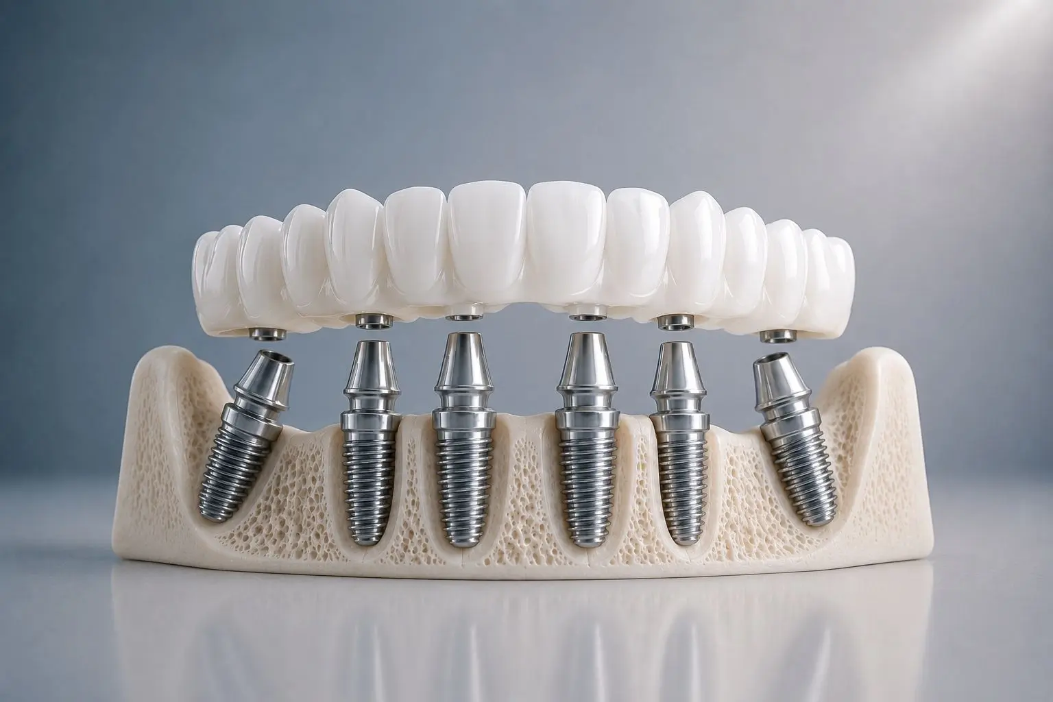 Implantes dentales de carga Inmediata arcada completa all on 4, all on 6 en Poblenou (Barcelona) DENTAL22